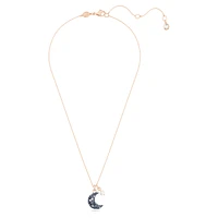 Sublima pendant, Crystal pearl, Moon, Multicoloured, Rose gold-tone plated by SWAROVSKI