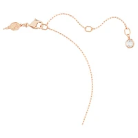 Sublima pendant, Crystal pearl, Moon, Multicoloured, Rose gold-tone plated by SWAROVSKI