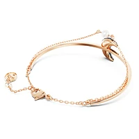 Sublima bangle, Moon, Multicoloured, Rose gold-tone plated by SWAROVSKI