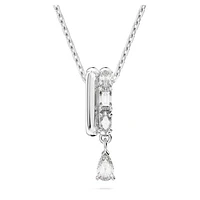 Imber pendant, Mixed cuts, White, Rhodium plated by SWAROVSKI