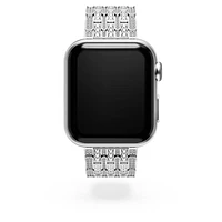 Sparkling princess strap, For Apple Watch® 40 mm & 41mm, Silver Tone, Stainless steel by SWAROVSKI