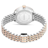 Certa watch, Swiss Made, Metal bracelet, Rose gold tone, Mixed metal finish by SWAROVSKI