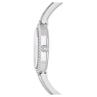 Dextera Bangle watch, Swiss Made, Metal bracelet, Silver Tone, Stainless steel by SWAROVSKI