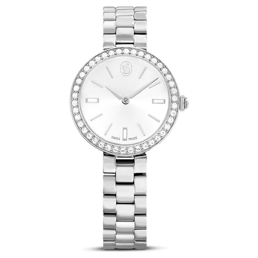 Certa watch, Swiss Made, Metal bracelet, Silver Tone, Stainless steel by SWAROVSKI