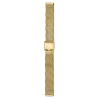 Watch strap, 13 mm (0.51") width, Metal, Gold-tone finish by SWAROVSKI