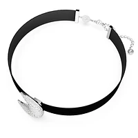 Sublima choker, Moon, White, Rhodium plated by SWAROVSKI