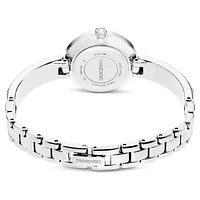 Matrix Bangle watch, Swiss Made, Crystal bracelet, Silver Tone, Stainless steel by SWAROVSKI