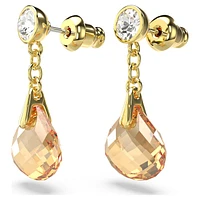 Tessa drop earrings, Gold tone, Gold-tone plated by SWAROVSKI