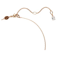 Hyperbola pendant, Infinity, White, Rose gold-tone plated by SWAROVSKI