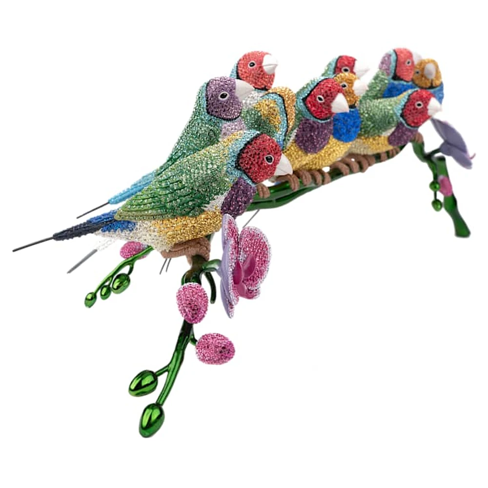 Crystal Myriad Gouldian Finches by SWAROVSKI