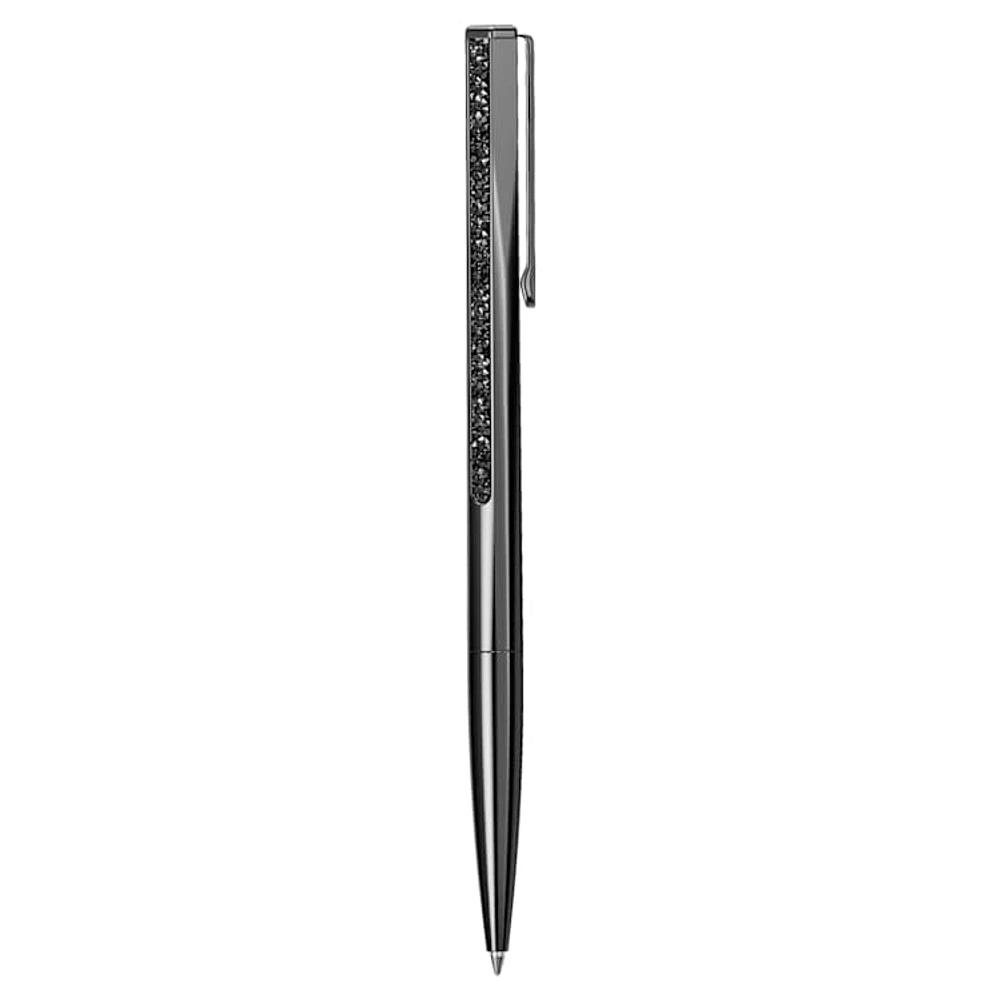 Crystal Shimmer ballpoint pen, Black, Black lacquered by SWAROVSKI