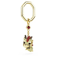 Chinese Zodiac key ring, Dragon, Yellow, Gold-tone plated by SWAROVSKI