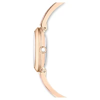 Illumina watch, Swiss Made, Crystal bracelet, Pink, Rose gold-tone finish by SWAROVSKI