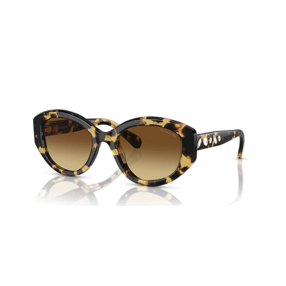 Sunglasses, Cat-Eye shape, SK6008, Brown by SWAROVSKI