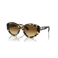 Sunglasses, Cat-Eye shape, SK6008, Brown by SWAROVSKI