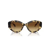 Sunglasses, Cat-Eye shape, SK6008, Brown by SWAROVSKI