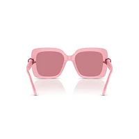 Sunglasses, Oversized, Square shape, SK0061, Pink by SWAROVSKI