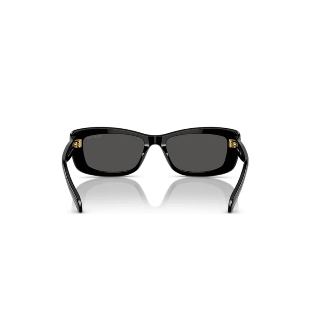 Sunglasses, Rectangular shape, SK6008, Black by SWAROVSKI