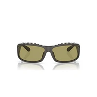 Sunglasses, Rectangular shape, SK6009, Grey by SWAROVSKI