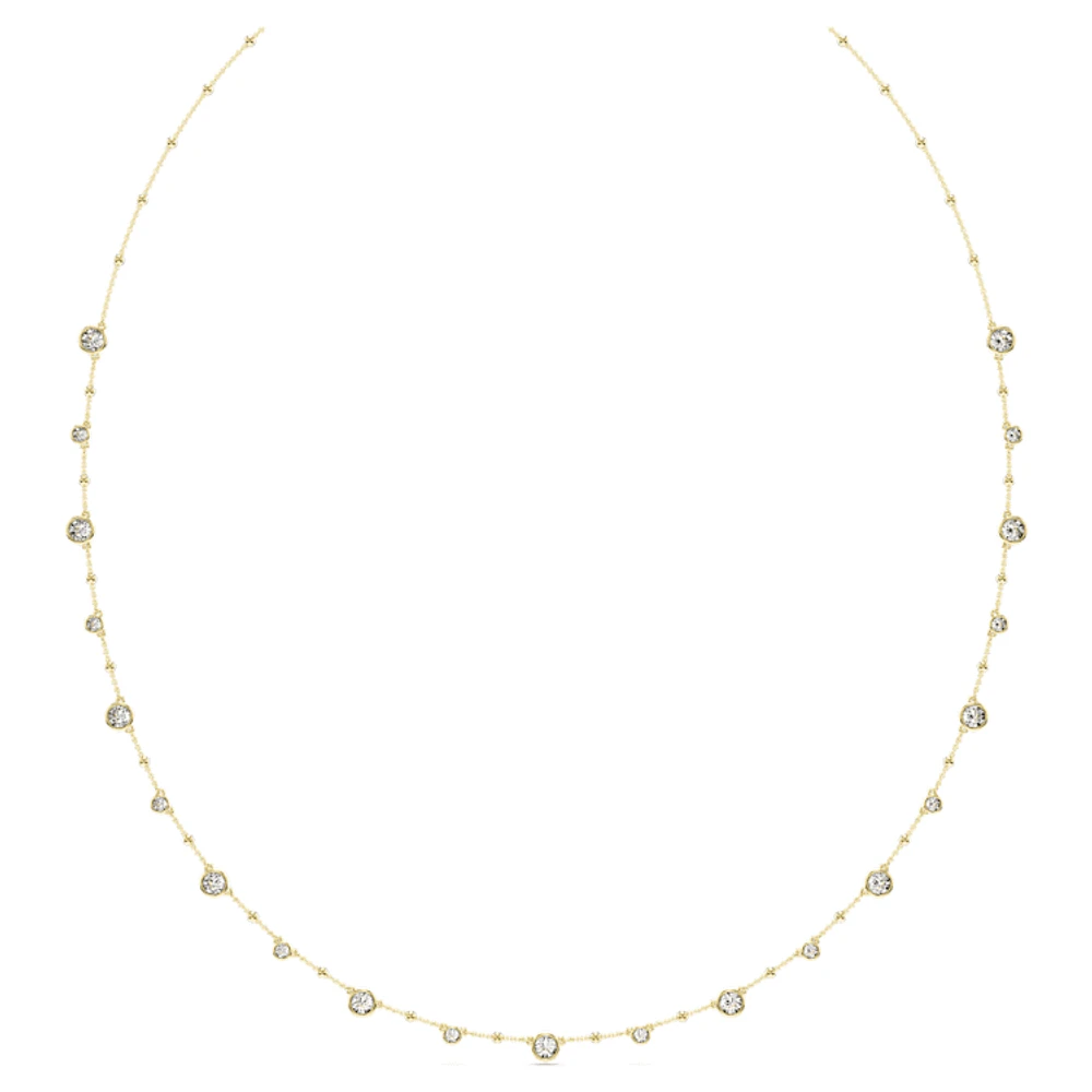 Imber strandage, Round cut, White, Gold-tone plated by SWAROVSKI