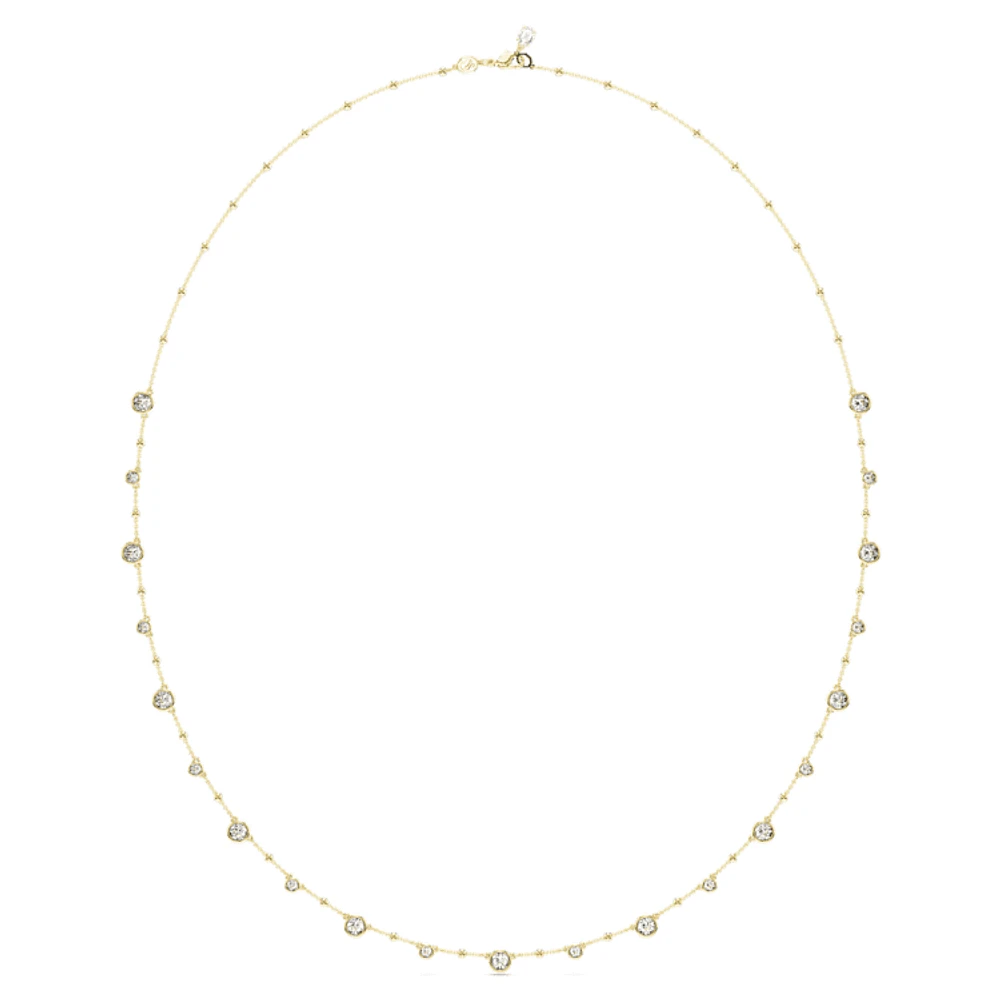 Imber strandage, Round cut, White, Gold-tone plated by SWAROVSKI