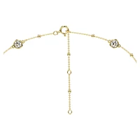 Imber body chain, Round cut, White, Gold-tone plated by SWAROVSKI