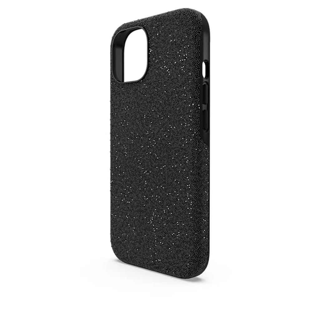 High smartphone case, iPhone® 15, Black by SWAROVSKI