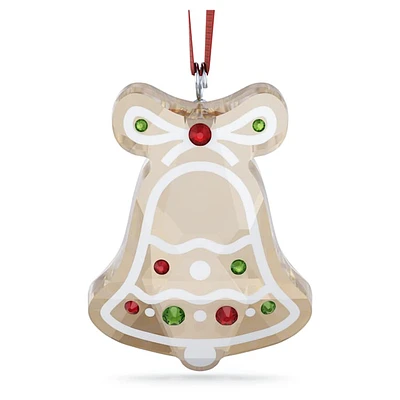 Holiday Cheers Gingerbread Bell Ornament by SWAROVSKI