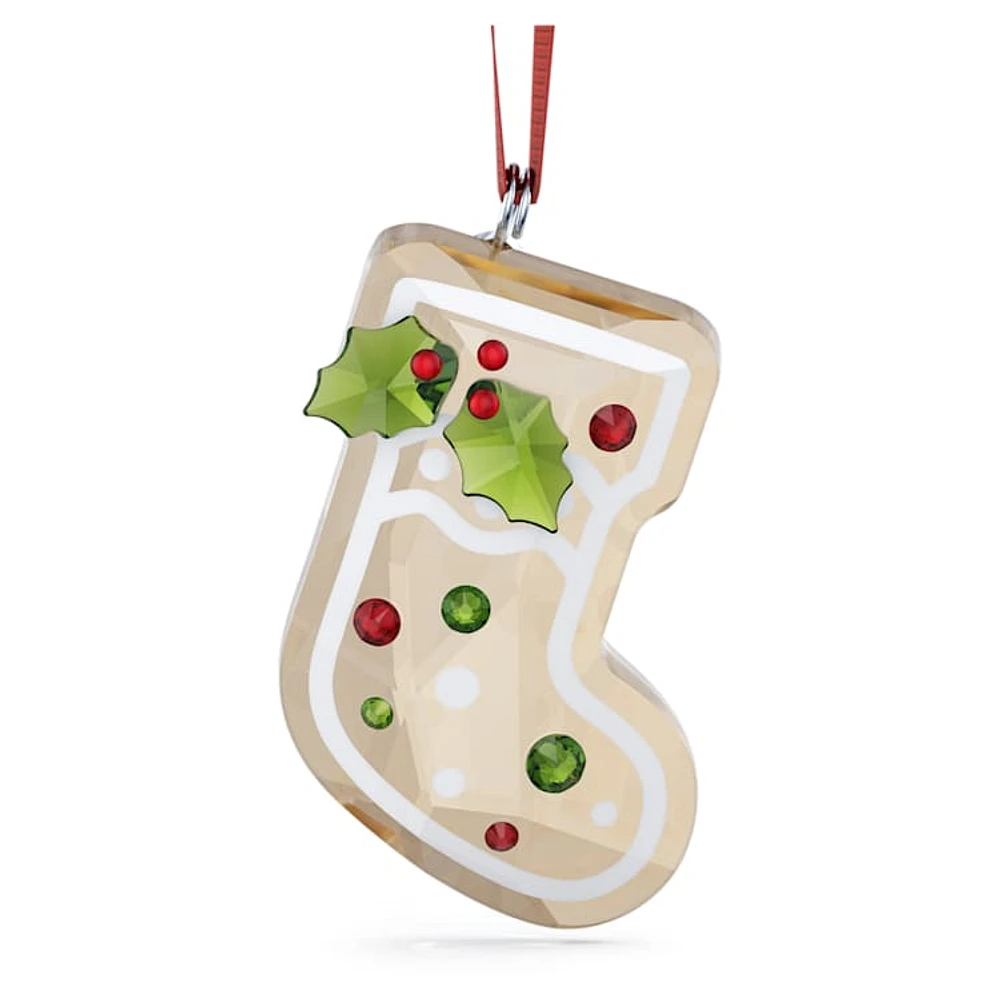 Holiday Cheers Gingerbread Stocking Ornament by SWAROVSKI