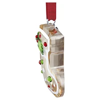 Holiday Cheers Gingerbread Stocking Ornament by SWAROVSKI