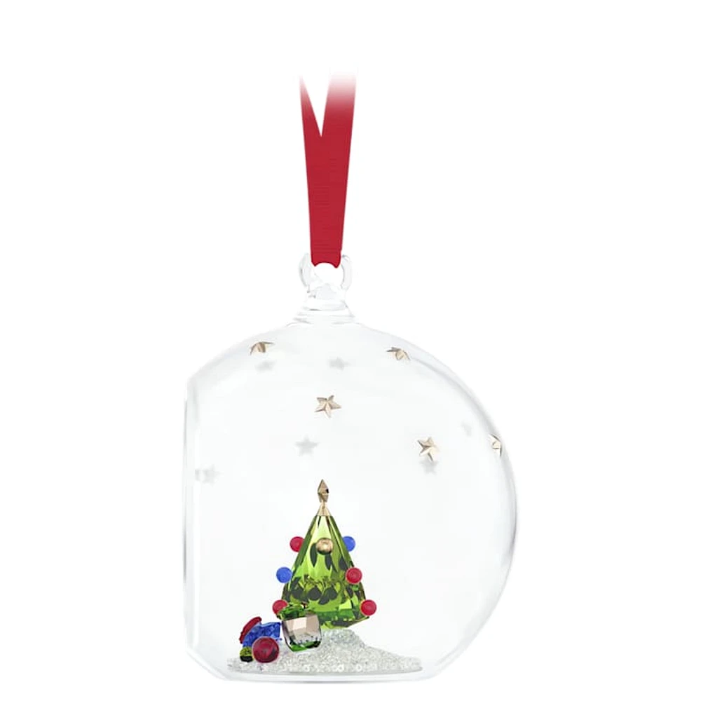 Holiday Cheers Tree and Gifts Ball Ornament by SWAROVSKI