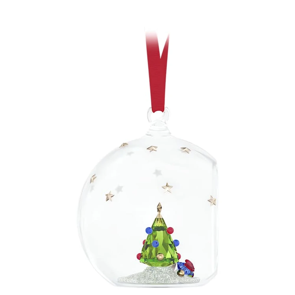 Holiday Cheers Tree and Gifts Ball Ornament by SWAROVSKI