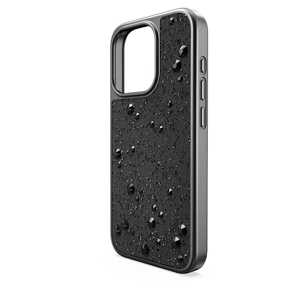 High smartphone case, iPhone® 15 Pro, Black by SWAROVSKI