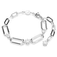 Constella bracelet, White, Rhodium plated by SWAROVSKI