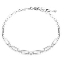 Constella necklace, White, Rhodium plated by SWAROVSKI