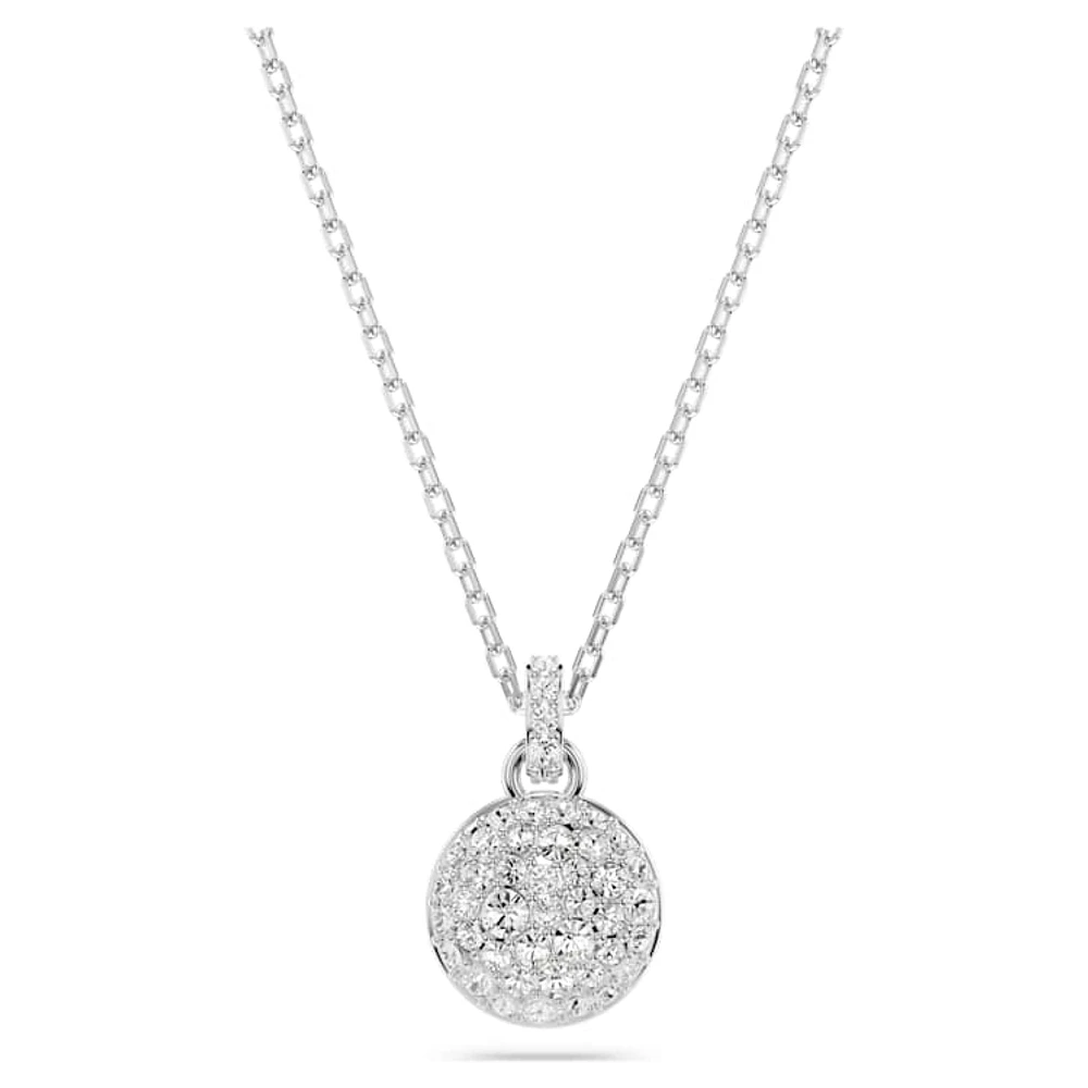 Sublima pendant, White, Rhodium plated by SWAROVSKI