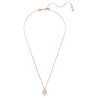 Sublima pendant, White, Rose gold-tone plated by SWAROVSKI