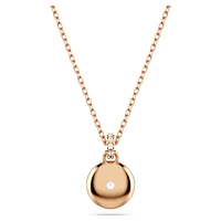 Sublima pendant, White, Rose gold-tone plated by SWAROVSKI