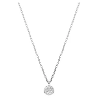 Sublima layered pendant, White, Rhodium plated by SWAROVSKI