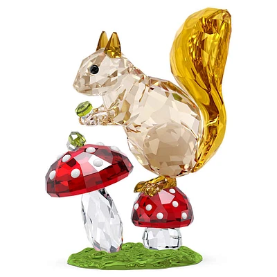 Idyllia Squirrel and Mushrooms by SWAROVSKI