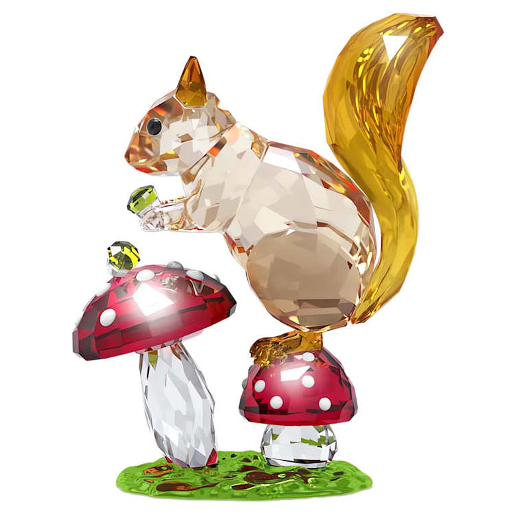 Idyllia Squirrel and Mushrooms by SWAROVSKI