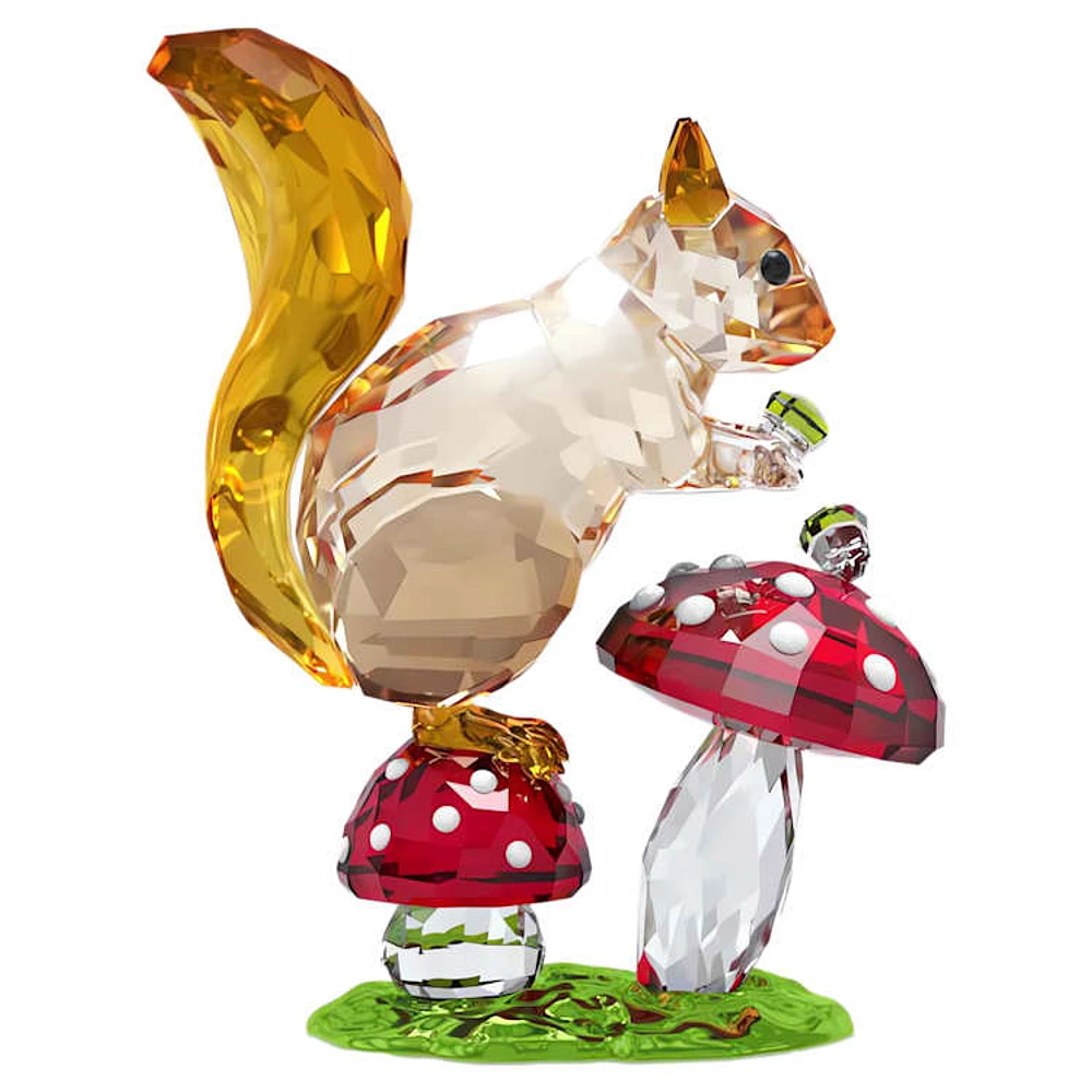 Idyllia Squirrel and Mushrooms by SWAROVSKI