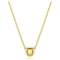 Imber pendant, Round cut, White, Gold-tone plated by SWAROVSKI