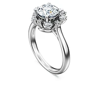 Galaxy ring, Lab-grown diamonds 2 ct tw, Round cut, 14K white gold by SWAROVSKI