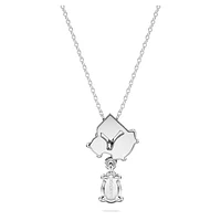 Galaxy pendant, Lab-grown diamonds 1 ct tw, Round cut, 14K white gold by SWAROVSKI