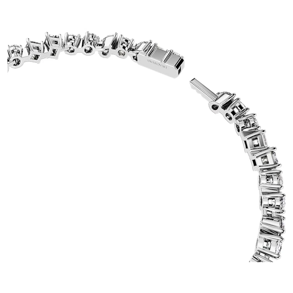 Galaxy Tennis bracelet, Lab-grown diamonds 5 ct tw, Mixed cuts, 14K white gold by SWAROVSKI