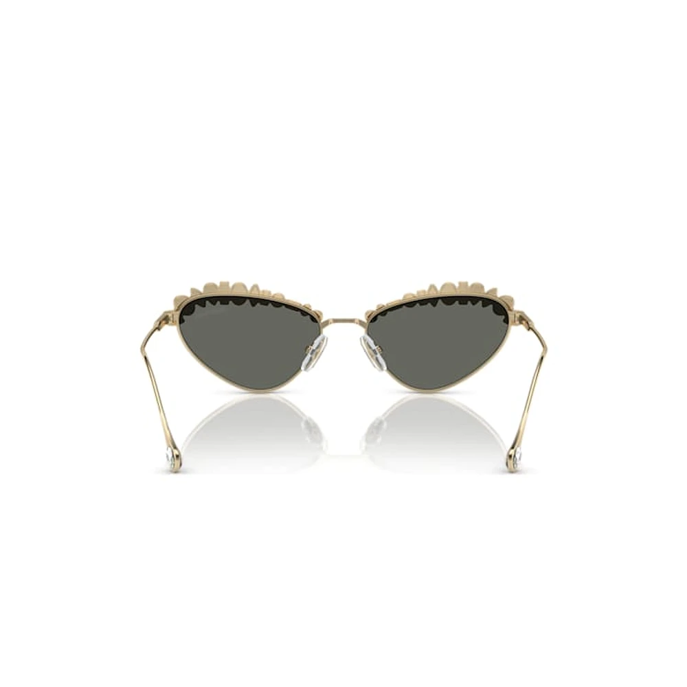 Sunglasses, Statement, Cat-eye shape, SK7009, Gold tone by SWAROVSKI