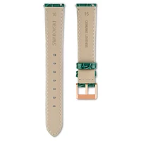 Watch strap, 16 mm (0.63") width, Leather with stitching