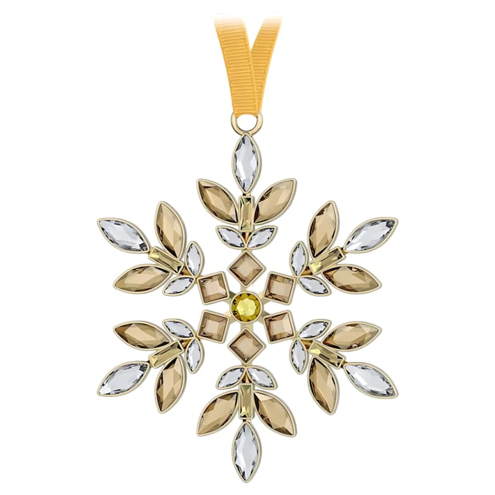 Gema Holiday Ornament, Yellow by SWAROVSKI