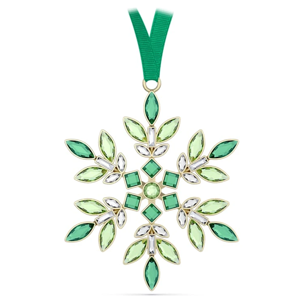 Gema Holiday Ornament, Green by SWAROVSKI